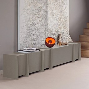 Szara szafka pod TV w dekorze jesionu 102x53x44 cm Brock – WOOOD