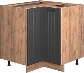 Szafka narożna ciemnoszary 80.5x60x82 fame-line