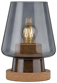 Paulmann 79736 - Lampa stołowa IBEN 1xE27/20W, 230V, przydymiona