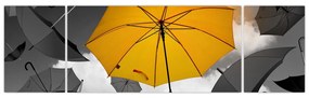 Obraz żółtego parasola (170x50 cm)