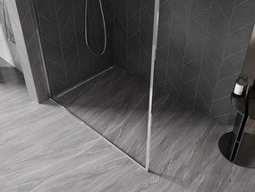 Mexen Kioto-XF ścianka prysznicowa Walk-in z ramką 160 x 202 cm, transparent 10 mm, chrom - 800-160-104-01-00-X