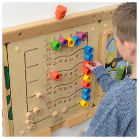 Masterkidz kolorowe gąsieniczki nauka liczb i ilości - tablica ścienna edukacyjna montessori