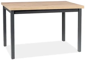 Stół ADAM 120x68 dąb artisan/czarny SIGNAL