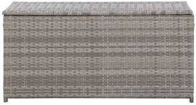 Szara rattanowa skrzynia do ogrodu T3-N25