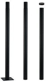 Brilagi - Metalowy słup oświetleniowy URBAN 3 m czarny