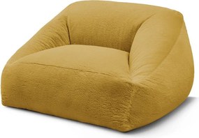 Żółty worek do siedzenia z imitacji futra Lilibet – Bobochic Paris