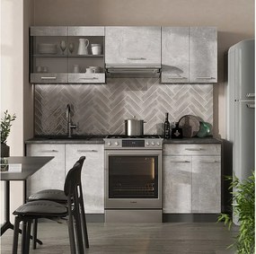 Aneks kuchenny beton/antracyt 200x46x81.6 r-line