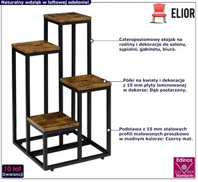 Loftowy Stojący Kwietnik F5-R51