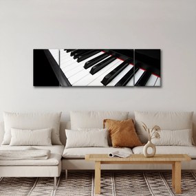 Obraz klawiszy fortepianu (170x50 cm)