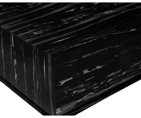 Czarny stolik w dekorze marmuru 100x100 cm Vito – Støraa