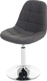 Krzesło do jadalni MCW-A60 (zestaw 6 sztuk),  tekstylny jasnoszary