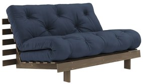 Ciemnoniebieska rozkładana sofa 140 cm Roots – Karup Design