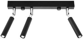 Czarny nowoczesny plafon reflektor - EX673-Totemi