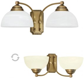 Ozdobny złoty kinkiet z mosiądzu B-K2G