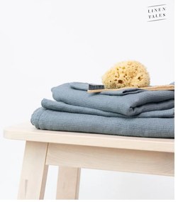 Niebieski lniany ręcznik 125x75 cm – Linen Tales