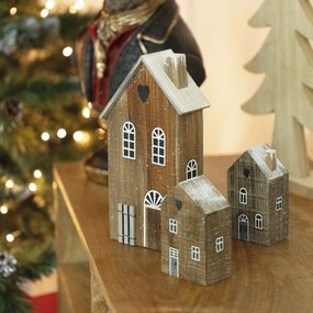 Dekoracja Snow House 25cm natural