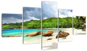 Obraz - Seszele, Takamaka beach (125x70 cm)