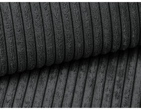 Ciemnoszara sztruksowa rozkładana sofa 195 cm Nona – Makamii