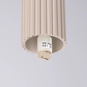 Plafon HALO taupe IP44 ryflowany SOLLUX  LIGHTING