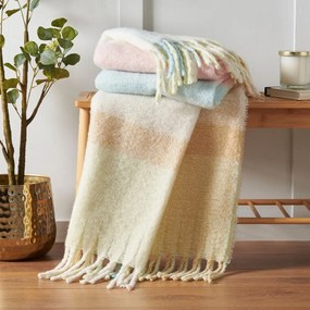Koc 130x170 cm Faux Mohair Check – Catherine Lansfield