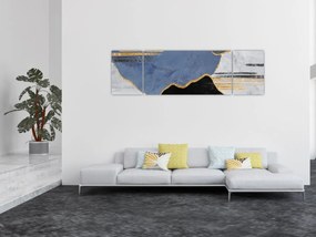 Obraz - Teksturowane kształty (170x50 cm)