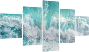 Obraz - Widok na fale oceanu (125x70 cm)