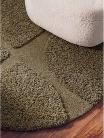 Okrągły dywan tkany ręcznie w kolorze khaki ø 200 cm Lambeth Jasper – Ted Baker