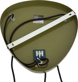 Retro Zielona Lampa Wisząca z Metalowymi Kloszami 6-punktowa - Macaron