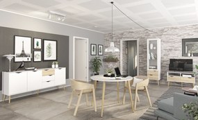 Okrągły stół Oslo 100x100 w stylu skandynawskim