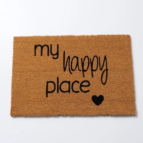 Wycieraczka z kokosa, HAPPY PLACE, 40 x 60 cm