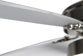 Stalowy wentylator sufitowy z pilotem zintegrowanym LED - Malaki