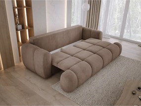 Sofa Kanapa BOMO 3 osobowa z funkcją spania i pojemnikiem w tkaninie SALVADOR 03 WERSAL