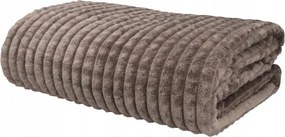 Koc kostka wytłaczany 160x200 grafitowy mikrofibra miękki do modnych wnętrz