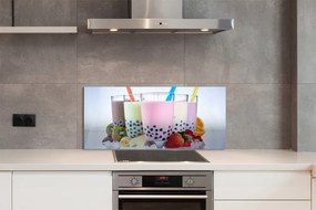 Panel szklany do Kuchni Kremowe Szejki Owocowe