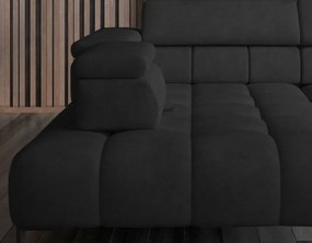 Narożnik PLAZA XL Prawostronny Elektryczna regulacja Tkanina MONOLITH 95 WERSAL