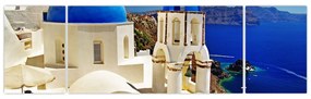 Obraz - Santorini, Grecja (170x50 cm)