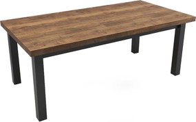 Stół prostokątny rozkładany 100x200/300 Halifax cynowany R-6 + nogi drewniane