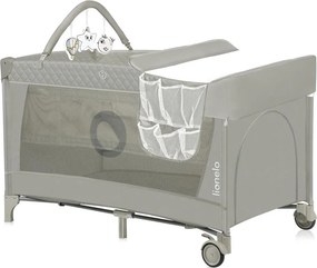 Lionelo - Łóżeczko turystyczne FLOWER Cappuccino