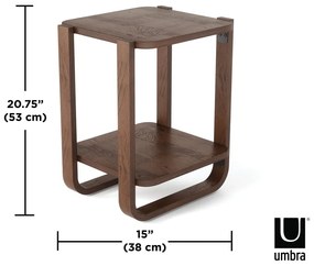 Stolik z drewna eukaliptusowego 38x42 cm Bellwood – Umbra