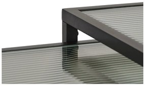 Czarne szklane stoliki zestaw 2 szt. 60x60 cm Bronco – Unique Furniture