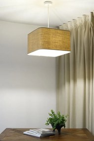 Lampa wisząca KWADRO LEN 012-40w25 jutowa/beżowa BPS KONCEPT