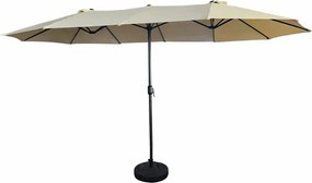 Potrójny beżowy parasol do ogrodu R5-D61