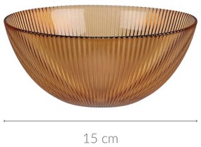 Prążkowana miska AMBER, Ø 15 cm