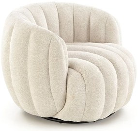 Kremowy nowoczesny fotel wypoczynkowy F2-M06