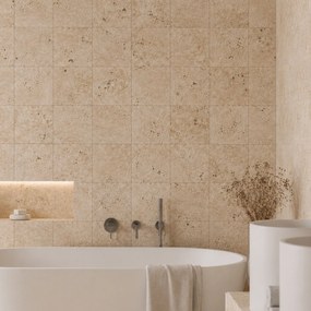 Massi Trawertyn Beige Classic Mix płytka 30,5 x 30,5 x 1 cm bębnowana