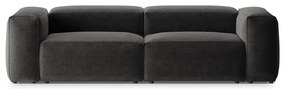 Ciemnoszara sofa 264 cm Bergano – Cosmopolitan Design