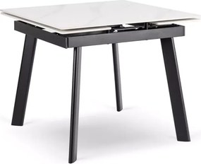 Stół ceramiczny rozkładany Hadson 90–150 cm czarny metal nowoczesny loftowy stół do jadalni