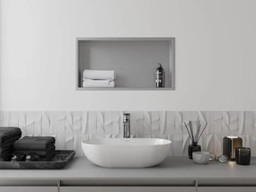 Mexen X-Wall-R półka wnękowa z kołnierzem 60 x 30 cm, inox - 1910603010
