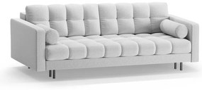 Jasnoszara rozkładana sofa ze schowkiem 222 cm Bali – Cosmopolitan Design