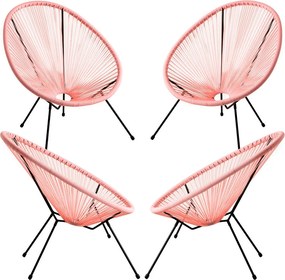 Zestaw 4 krzese Karibic